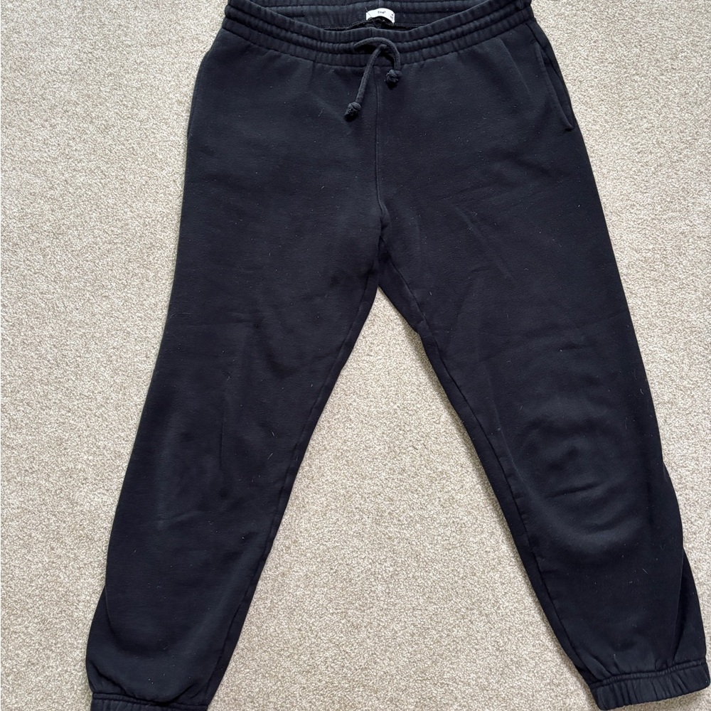TNA Black Joggers with Elastic Waistband and Tapered Cuffs